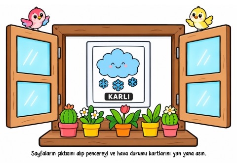 Eğlenceli Pencereden Hava Durumu Eğitimi