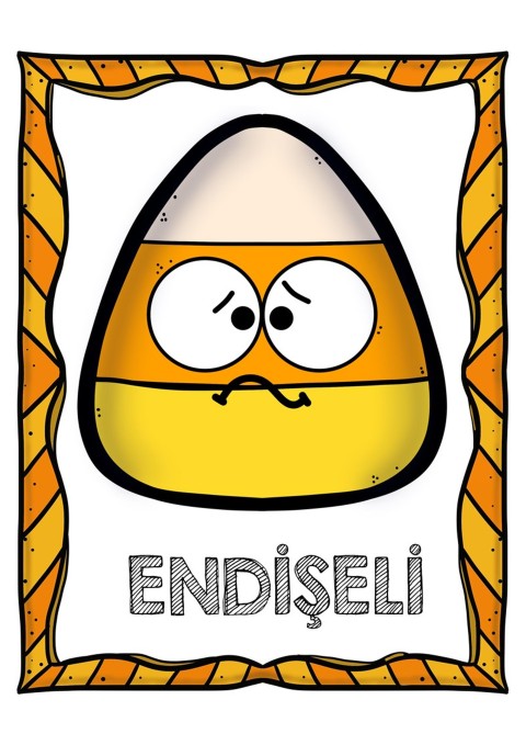Endişeli Şekerleme Karakteri - 1 (Büyük Harfler: E, N, D, İ, Ş, E, L, İ)