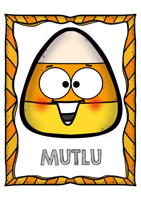 Mutlu: Sevimli Şeker Patlagözü Çizimi