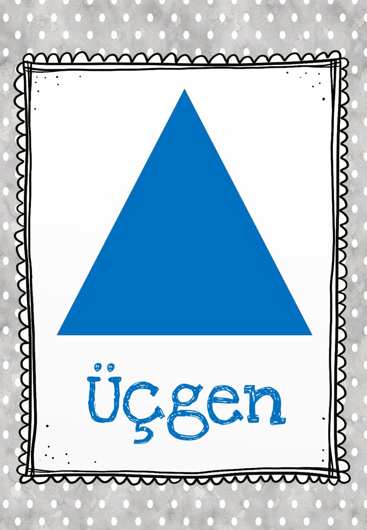 Üçgen Geometri Şekli ve Tanımı - Eğitim Materyali