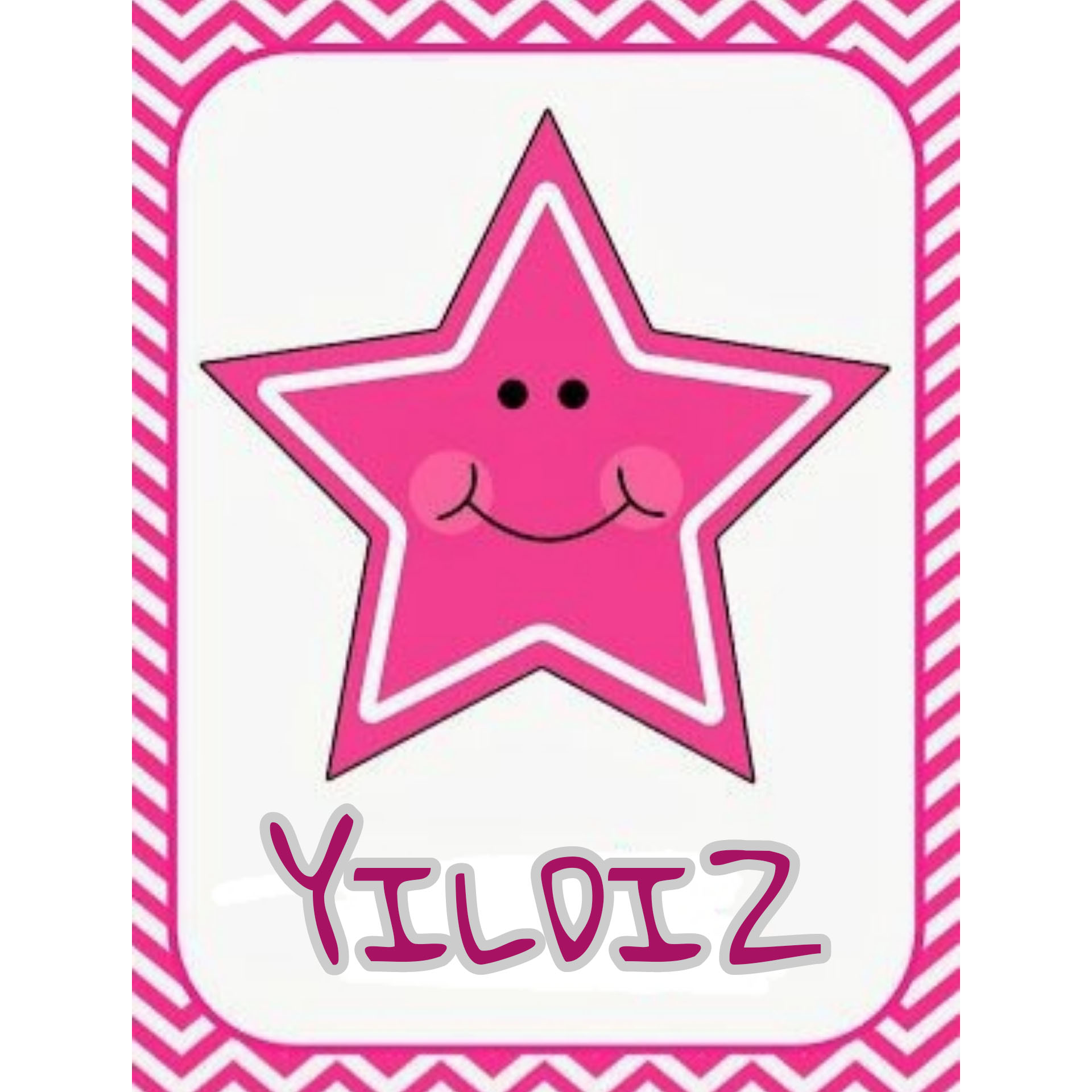 Yıldız - Pink Star Educational Material