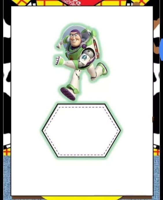 Eğitici Malzeme: Altıgen Şekli Öğretme Aracı - Buzz Lightyear Karakteri ile