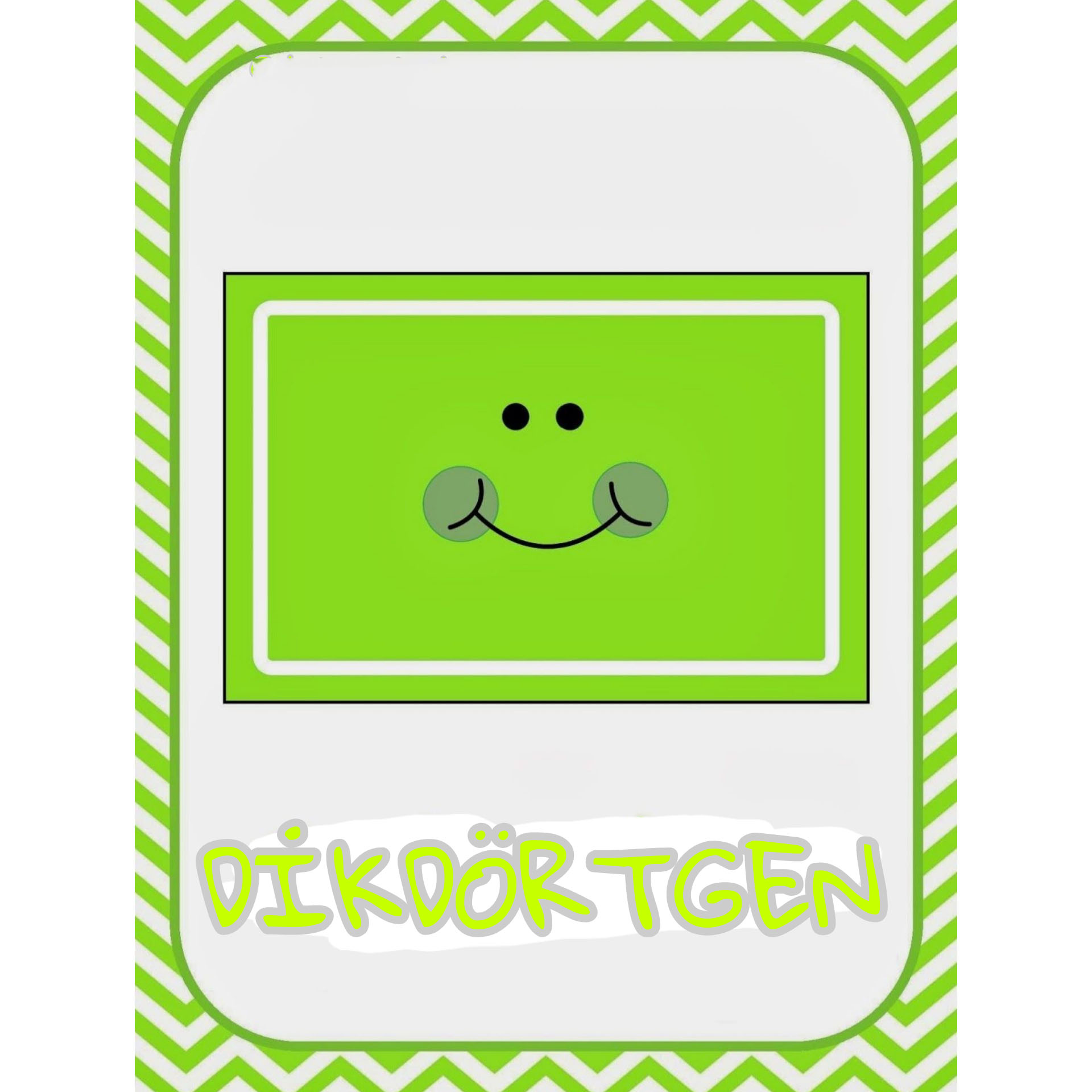 Dikdörtgen Şekli Öğrenme Kartı