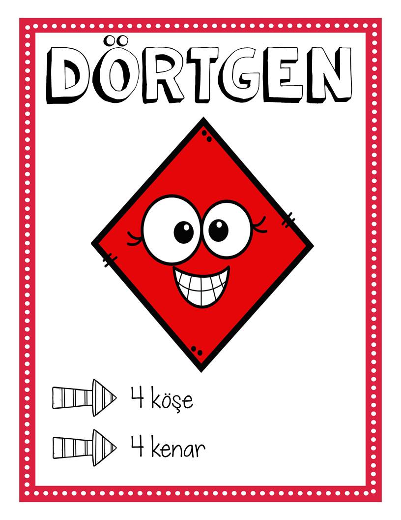 Dörtgen Eğitimi: 4 Köşe ve 4 Kenar Özellikleri