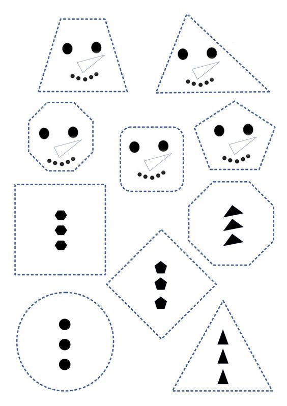 Geometric Shapes and Facial Expressions Educational Visual