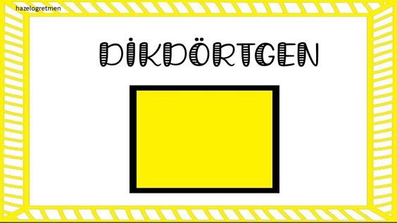 Dikdörtgen Öğretim Materyali