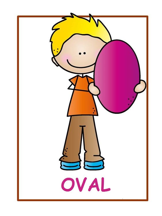 Çocuk ve Oval Şekil: Eğitici Görsel