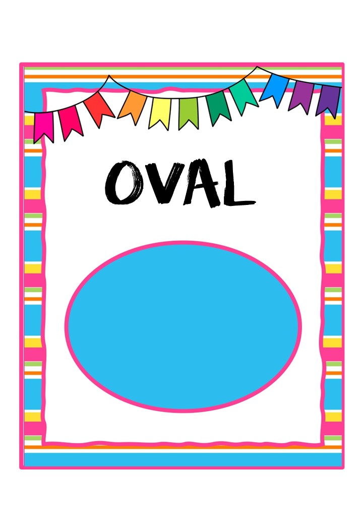 Eğlenceli Şekil Öğrenme Materyali: OVAL