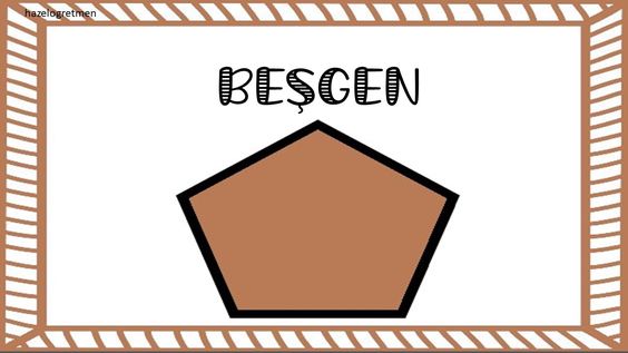 Beşgen Geometrik Şekil Tanıtımı