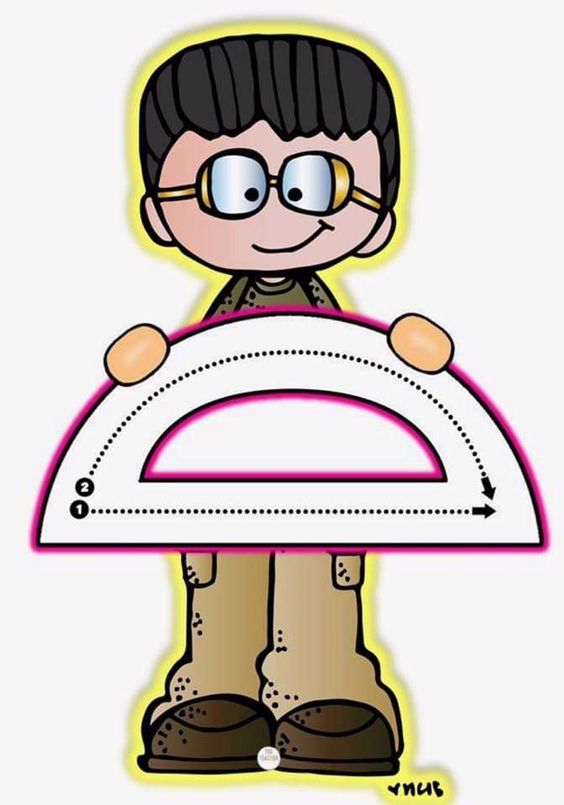 Çocuk Karakteri ile  Protractor Çizimi Eğitimi: 1 ve 2 Rakamları, Sesli ve Sessiz Harfler