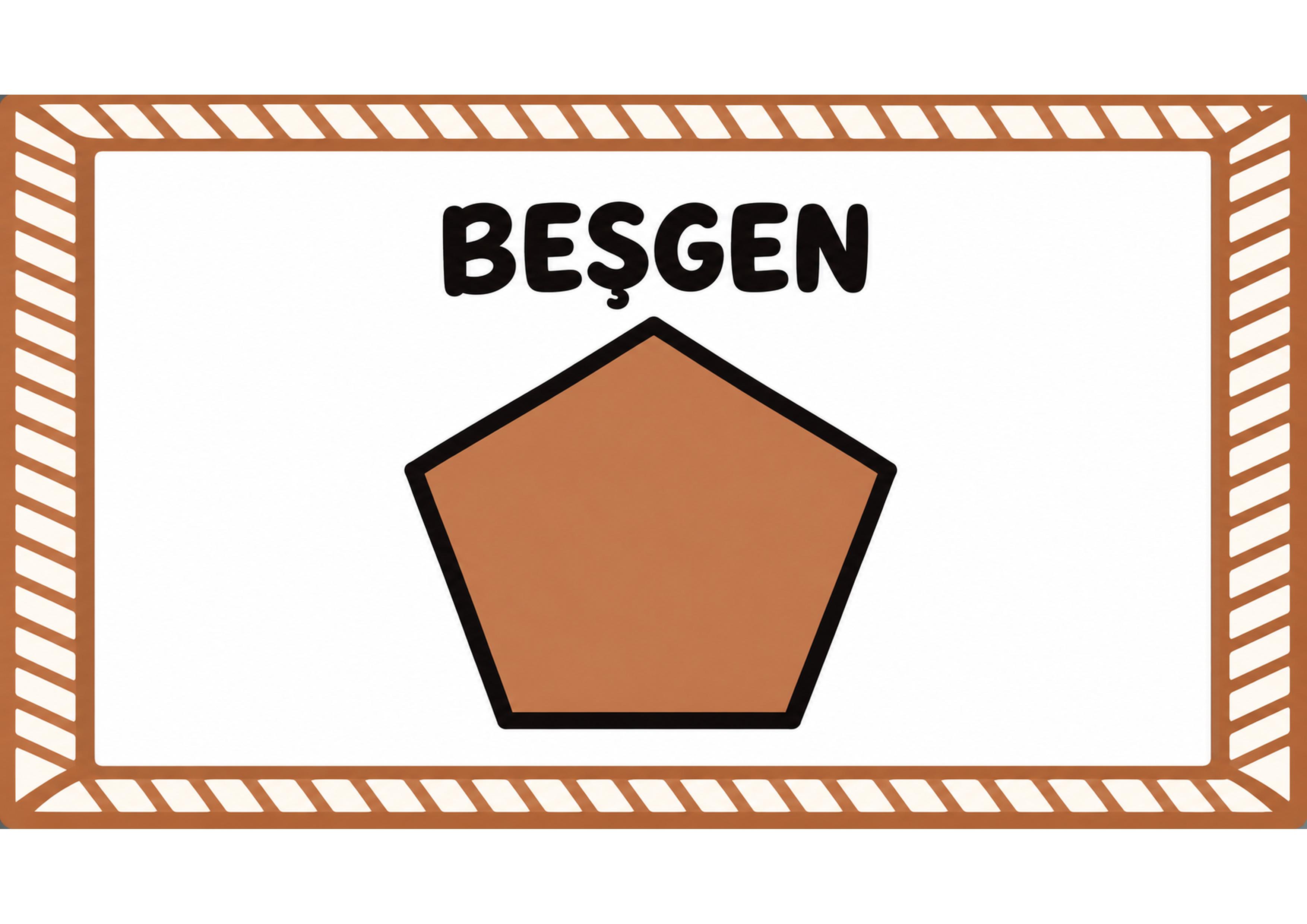Beşgen Geometrik Şekil Tanıtımı