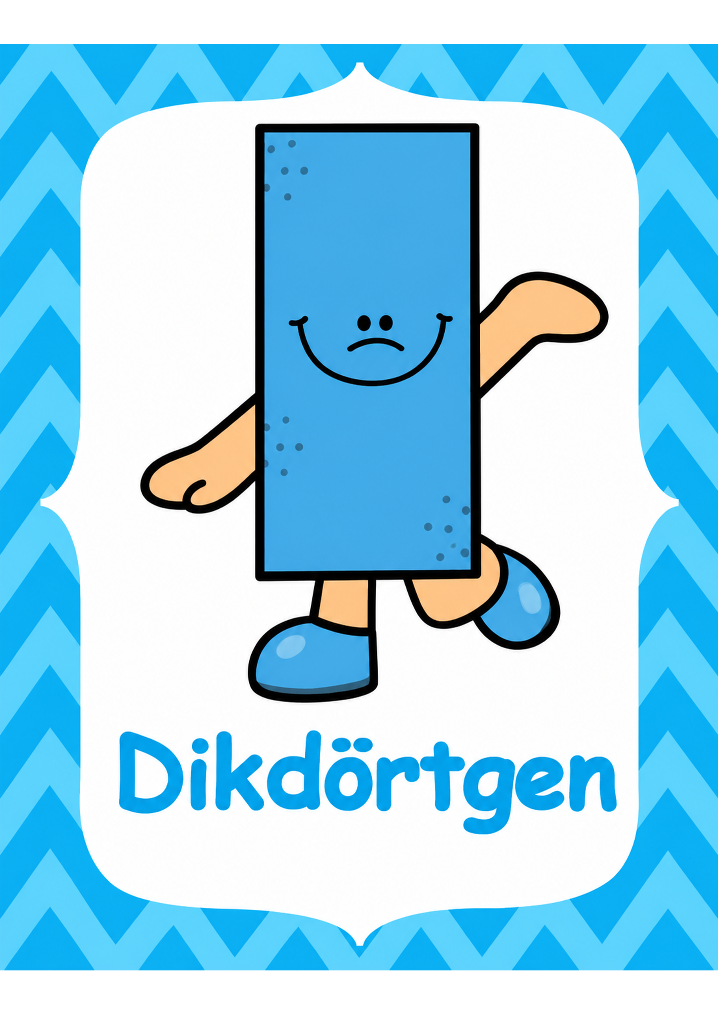 Dikdörtgen - Geometrik Şekil Öğretimi İnfografik