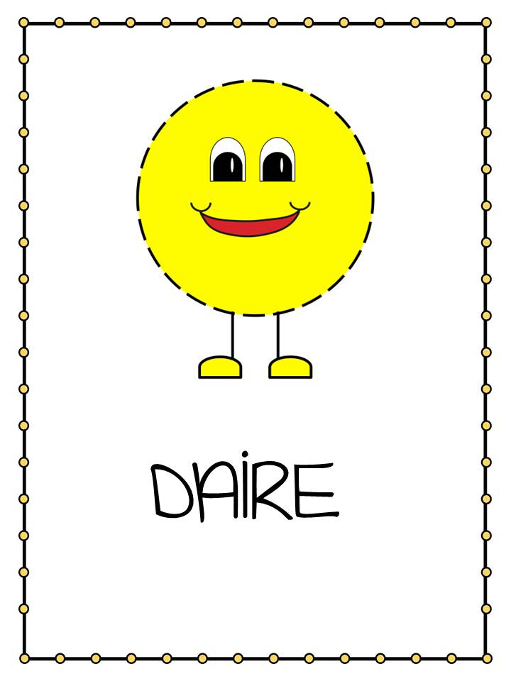 DAİRE - Geometrik Şekil Öğrenme Materyali