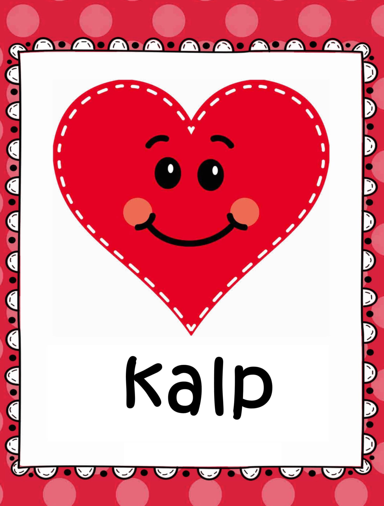 Kalp - Sevimli Kırmızı Kalp İllüstrasyonu ve Tanımı