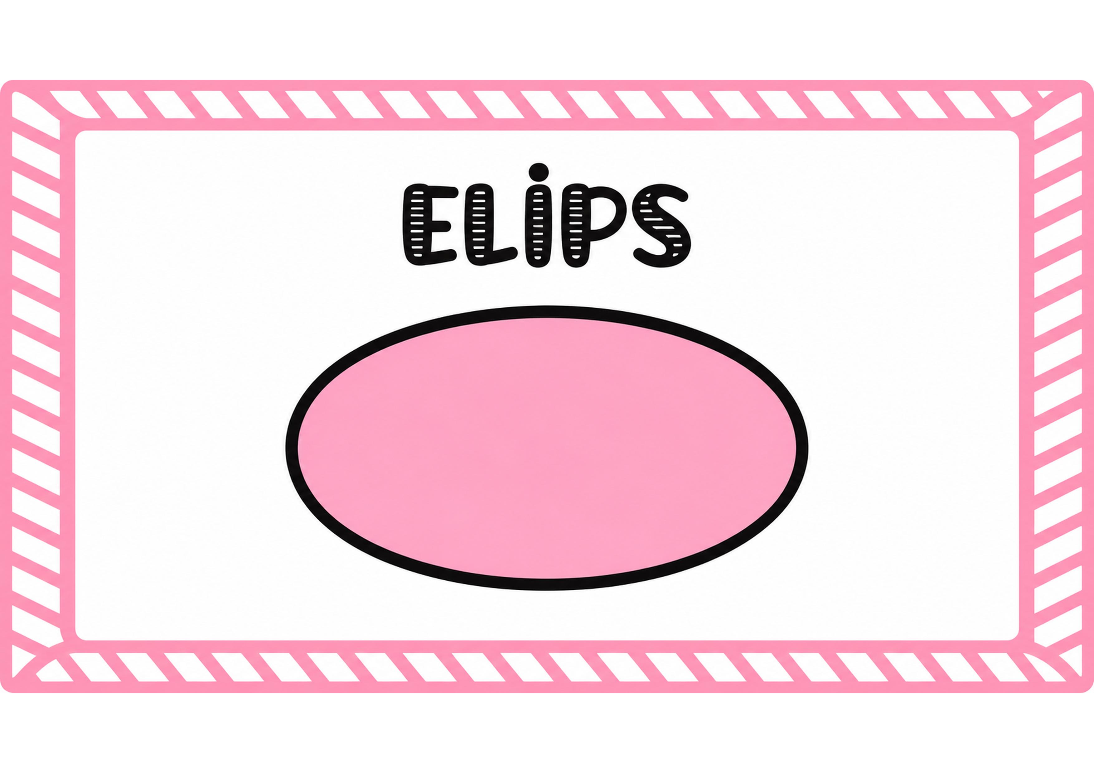 Elips Şekli Eğitimi - Geometri Dersi