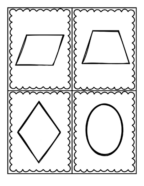 Geometrik Şekiller: Dikdörtgen, Trapez, Baklava, Oval