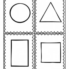 Geometric Shapes Learning Worksheet: Circle, Triangle, Rectangle, Square