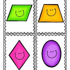 Eğlenceli Geometrik Şekiller: 1 Kare, 1 Üçgen, 1 Dörtgen, 1 Elips