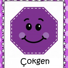 Çokgen Eğitimi: Temel Geometrik Şekiller - 8 Kenarlı Şekil