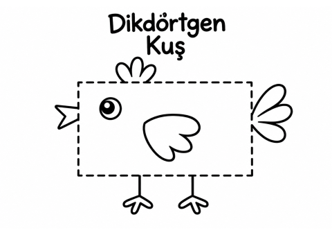 Dikdörtgen Kuş: Eğitici Geometri Etkinliği