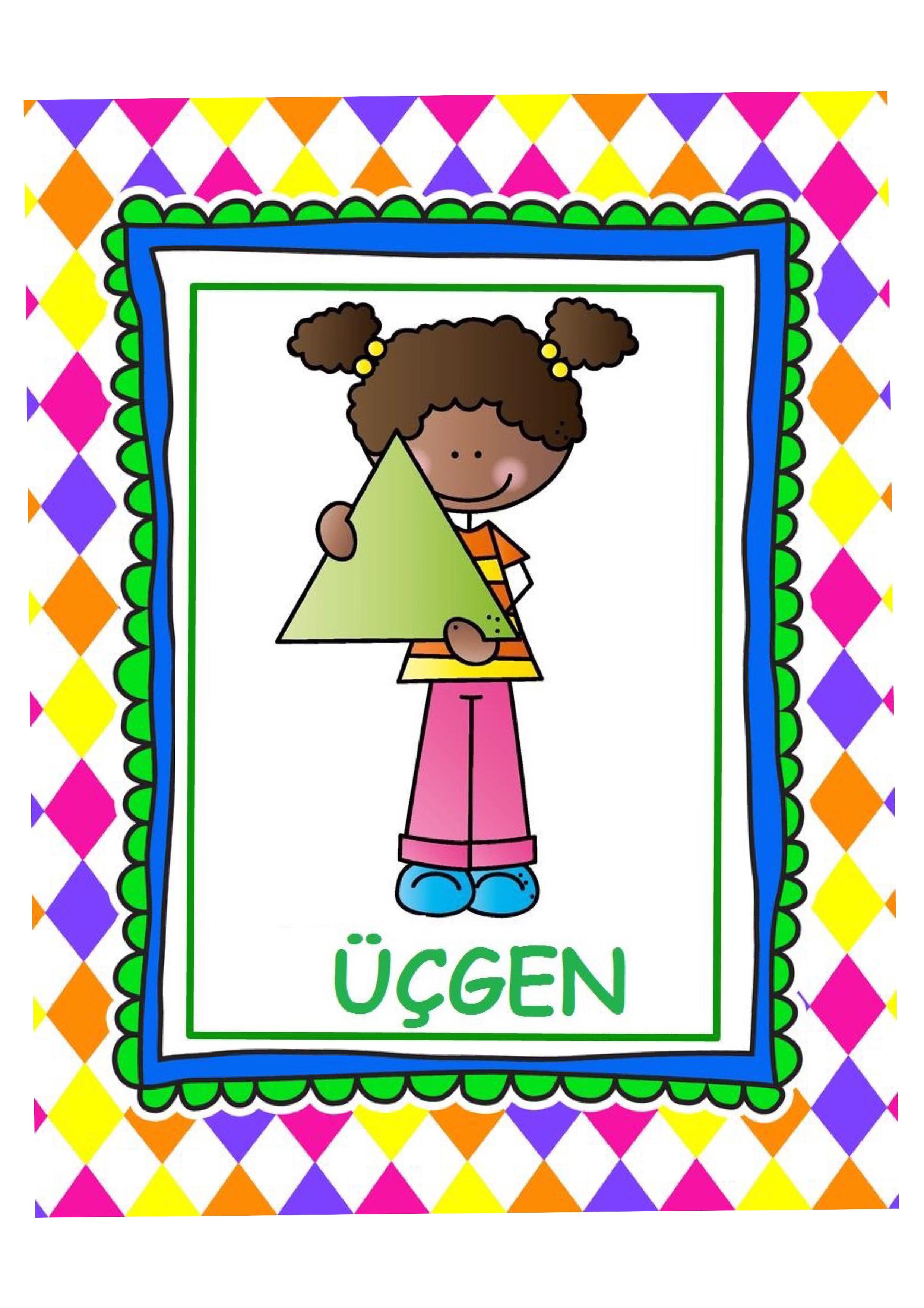 Üçgen Konsepti - Çocuk Eğitimi İçin Görsel Materyal
