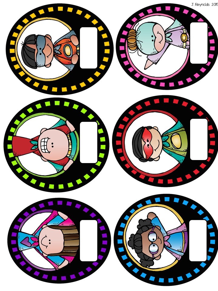 Çocuk Süper Kahraman Avatar Etiketleri: 6 Farklı Karakter