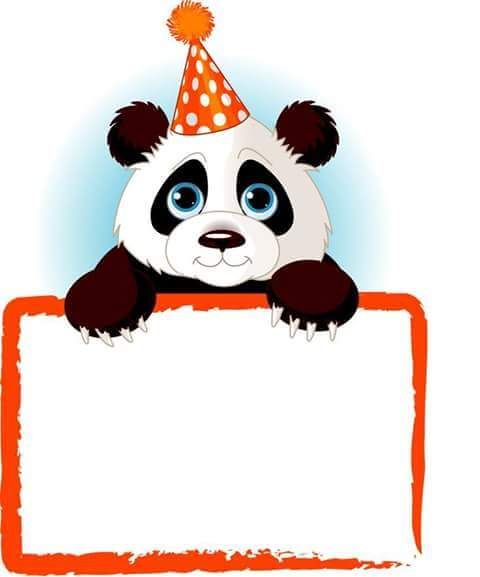 Parti Temalı Sevimli Panda Karakteri