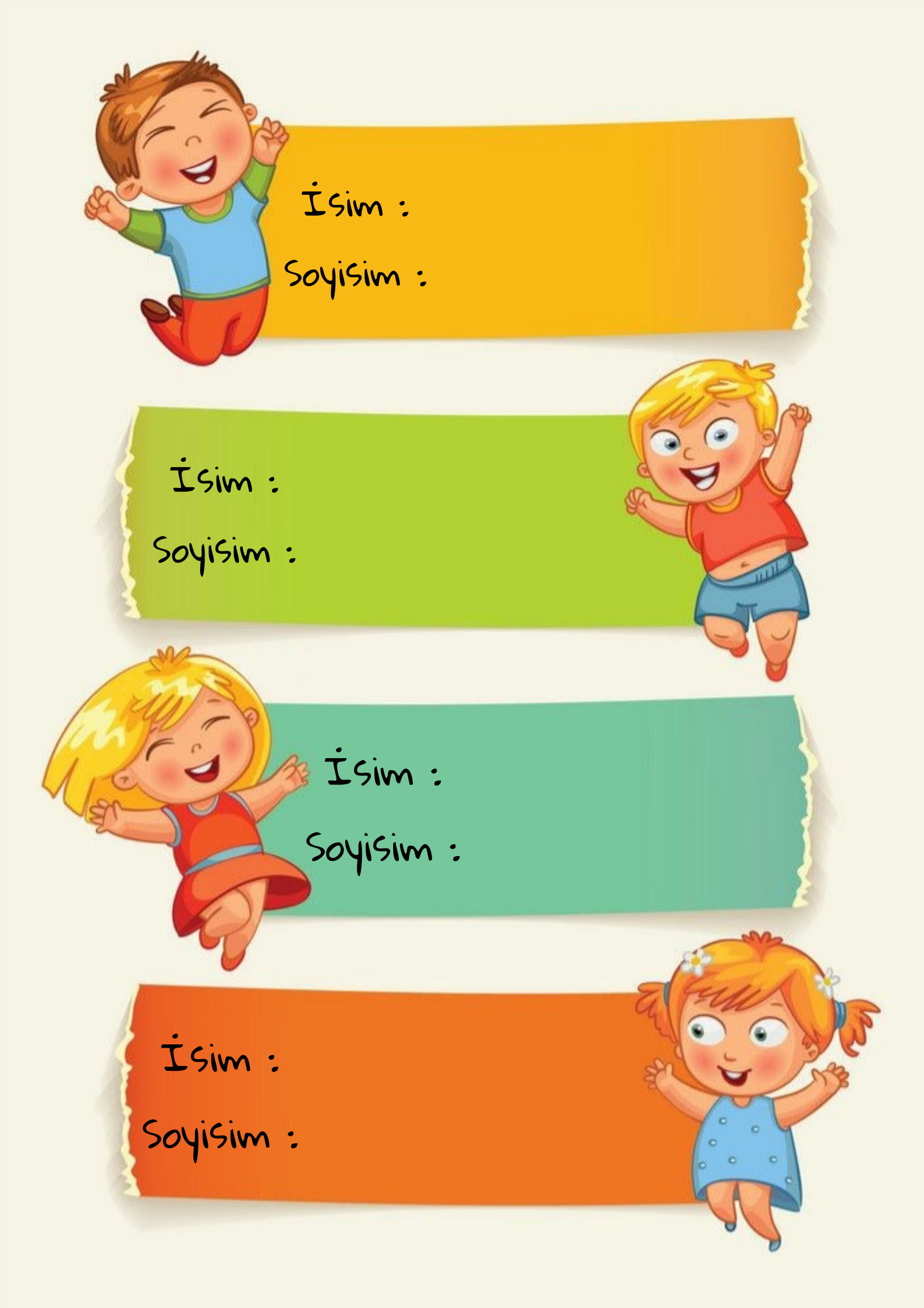 Çocuk İsimleri İçin Alanlar ve Eğlenceli Çocuk Karakterleri