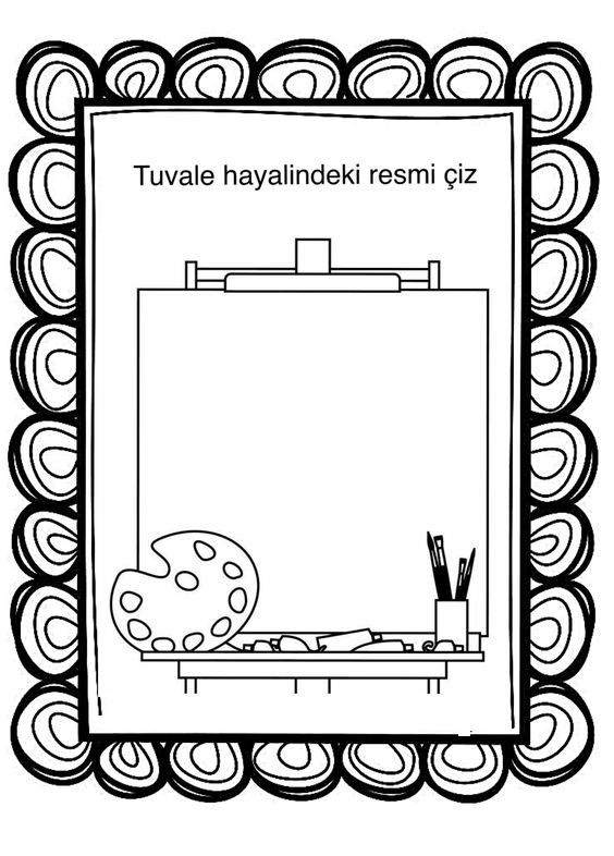 Tuval Üzerindeki Resmi Çiz: Eğitim Materyali