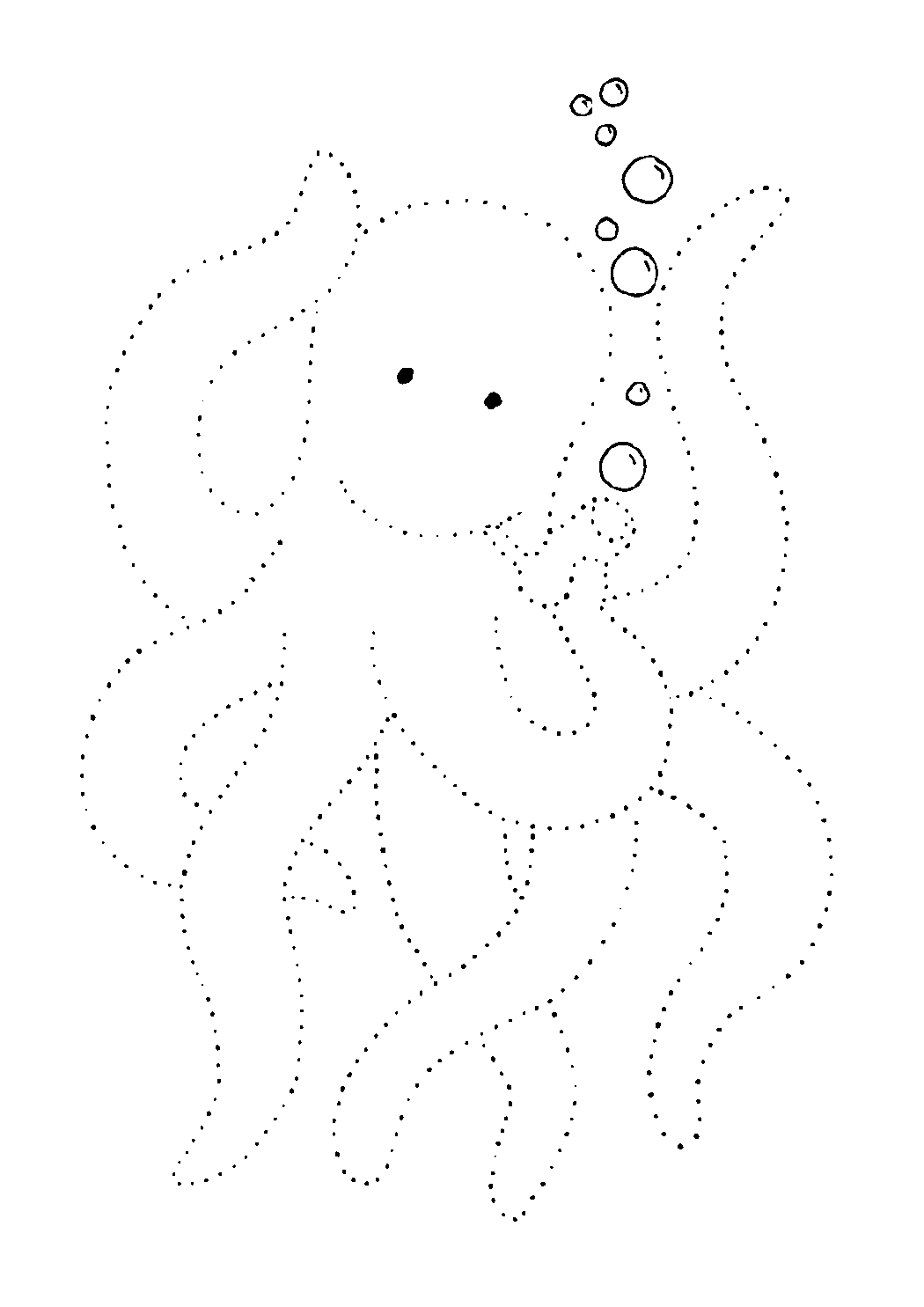 Dotted Octopus Drawing Activity for Kids