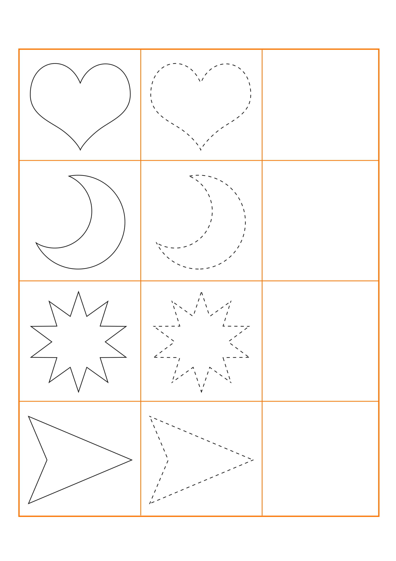 Geometrik Şekiller Çizim ve Tanıma Materyali