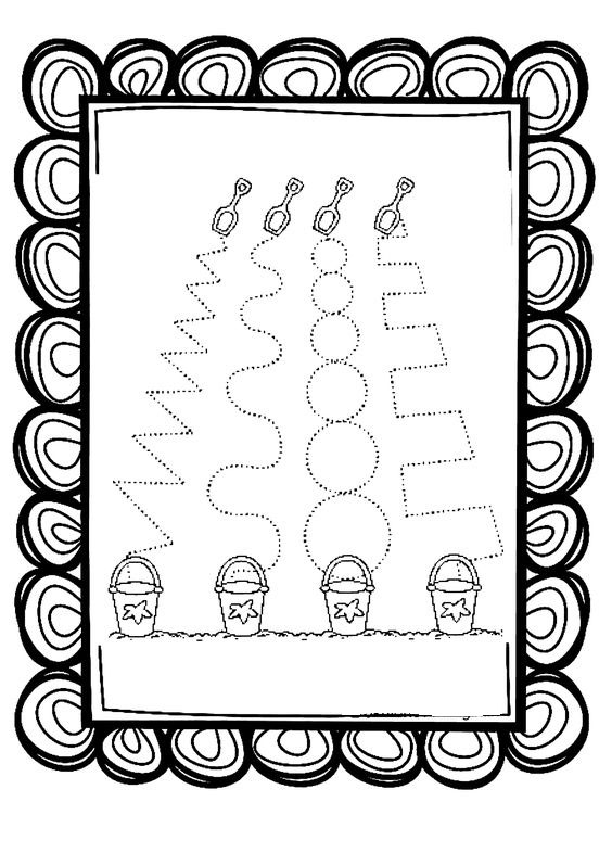 Dotted Lines and Shape Tracing Activity for Children