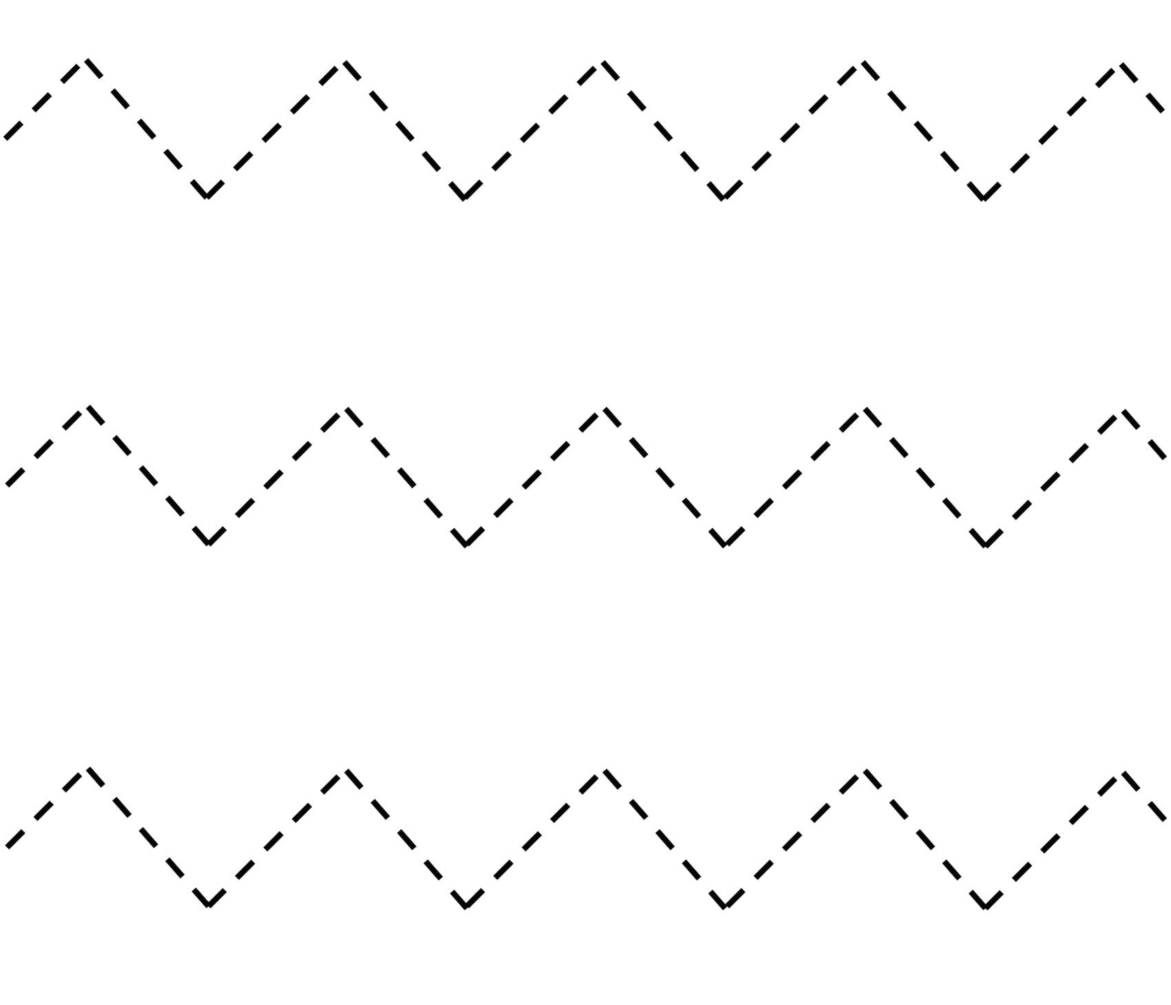 Zigzag Deseni: Siyah Kesik Çizgiler İle Oluşan Eğlenceli Grafik Tasarım