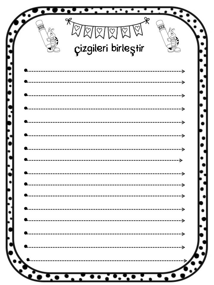 Çizgileri Birleştir - Temel Çizim ve Mantık Geliştirme Etkinliği