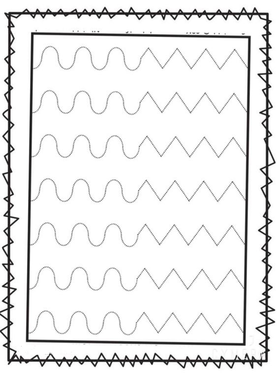 Geometrik Desen Çizim Alıştırma Sayfası
