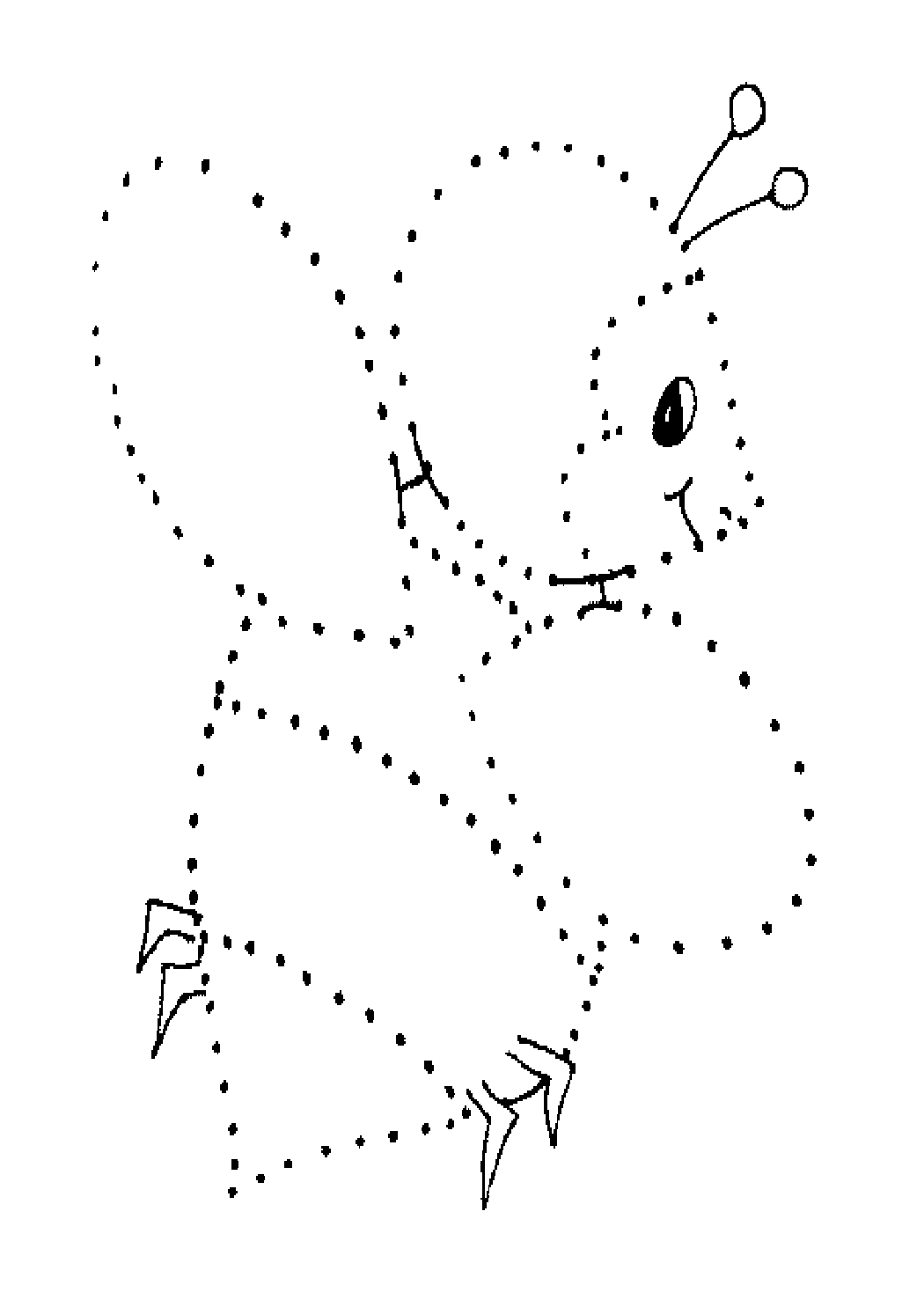 Dot to Dot Activity: Cute Cartoon Bee for Kids