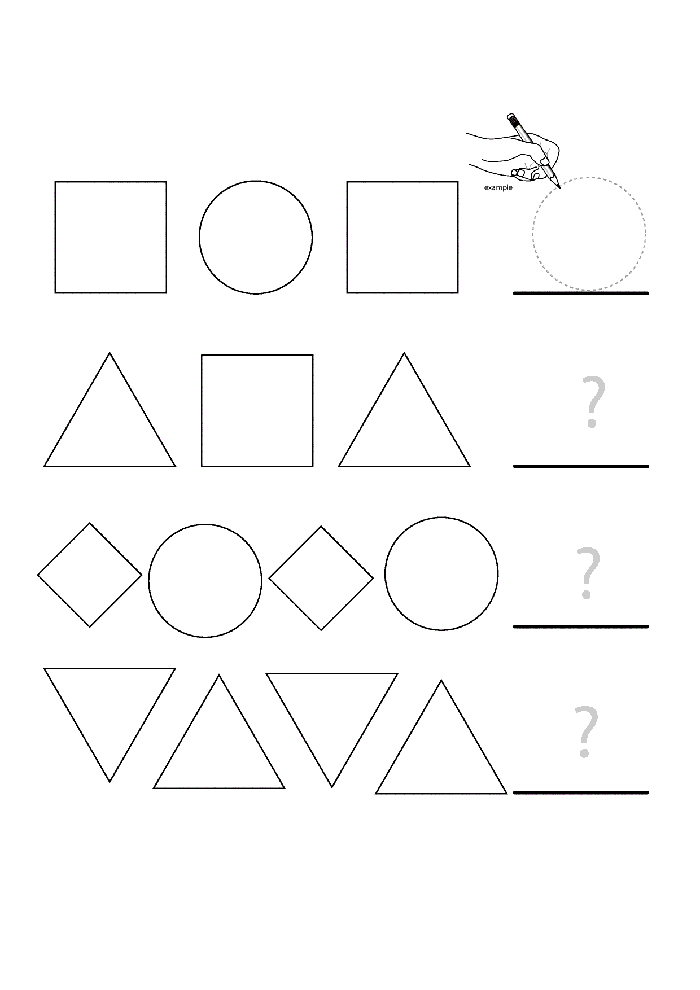 Geometrik Şekillerin Tanıtımı ve Tamamlama Egzersizi