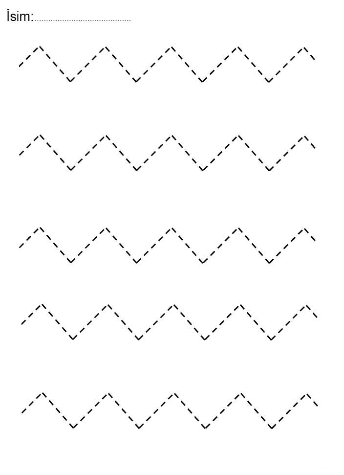 Zigzag Çizim Alıştırması