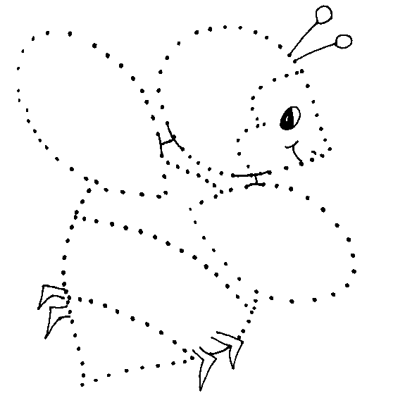 Dot-to-Dot Activity: Connect the Dots to Draw a Cute Bee