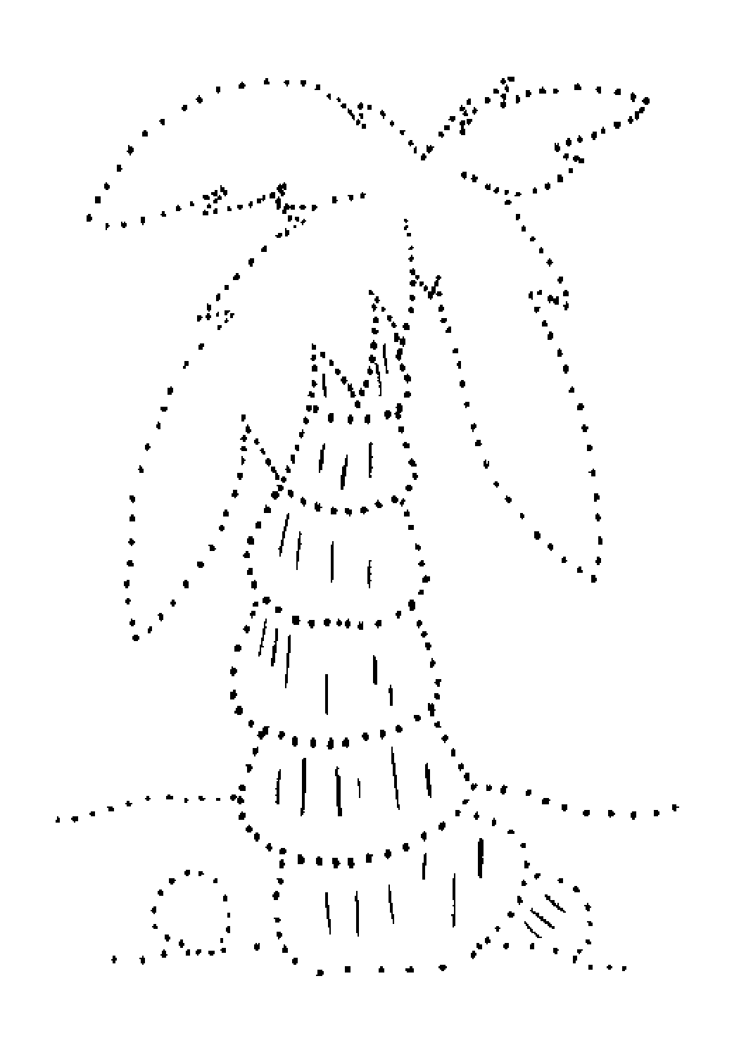 Palm Tree Drawing with Beach Elements - Educational Art Activity