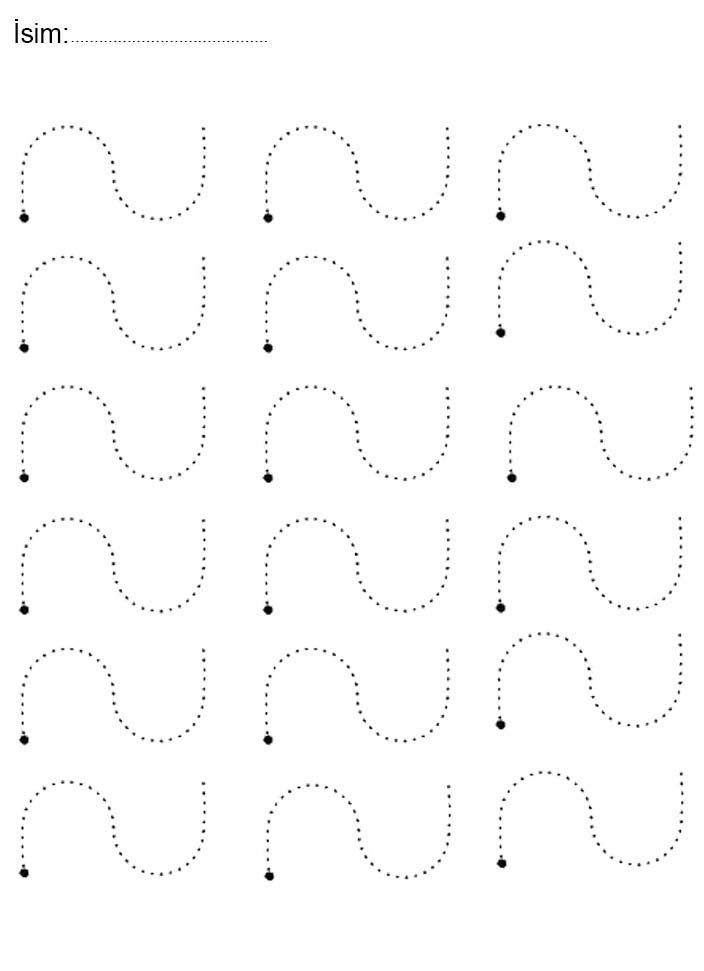 Eğitsel Yazma Alıştırmaları: Dotted Line Practice for Kids