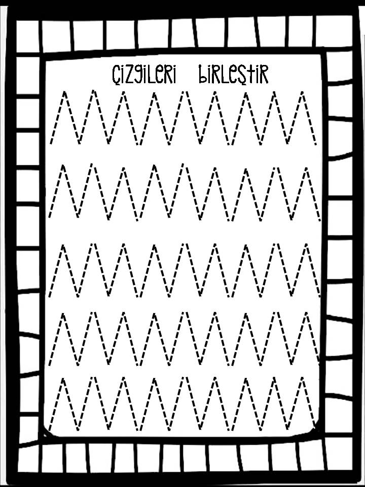 CİZGİLERİ BİRLEŞTİR - DAKİKA KONTROLÜ EGZERSİZİ