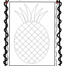 Çizgi Çalışması: Ananas Boyama Etkinliği