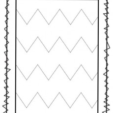 Zigzag Desenli Boş Çerçeve Çizimi - 1