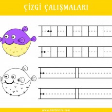 Çizgi Çalışmaları: Balık Temalı Eğitsel Aktivite