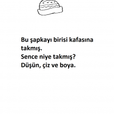 Kış Şapkası Çizimi ve Renkleme Etkinliği