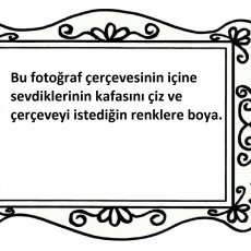 Sevdikleriniz için Boyama Aktivitesi: Kalp Çerçeve Tasarımı