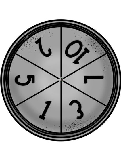 Dört Bölümlü Çark: 1, 2, 3, 5 ve 10 Sayıları