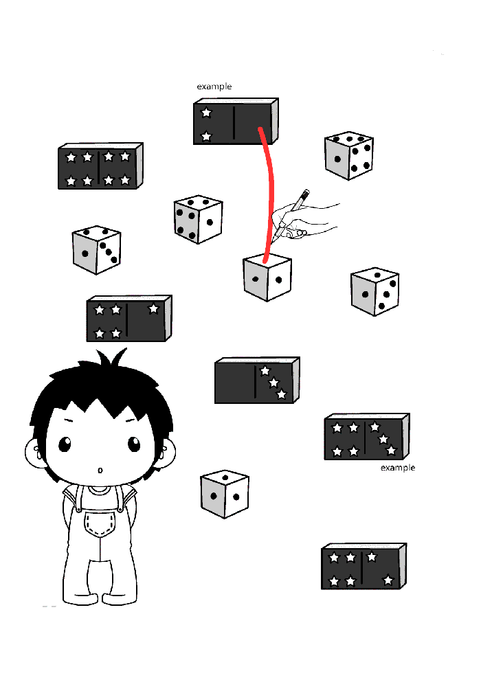 Dice Counting and Comparison Activity with Character