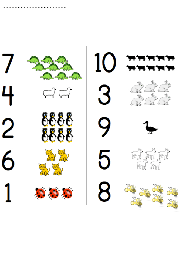 Eğitici Hayvan Sayıları: 7 Dinazor, 4 Koyun, 2 Penguen, 6 Kedi, 1 Ağaçkakan, 10 İnci, 3 Tavşan, 9 İnek, 5 Ördek, 8 Arı